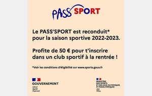 pass sport reconduit